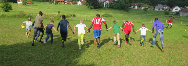 Fußballspiel in Pähl