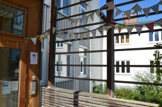 Wimpelketten an deer Montessori-Schule Peißenberg 
